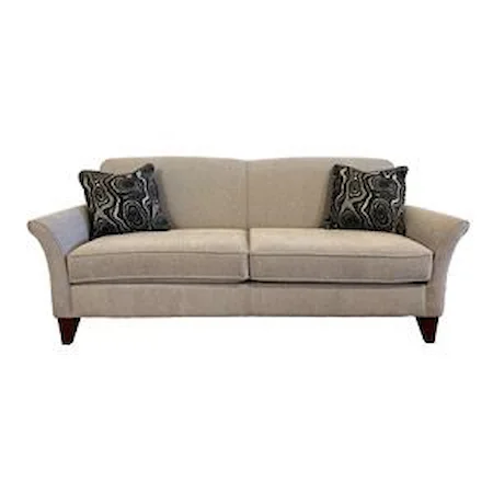 Contemporary Sofa with Flared Arms